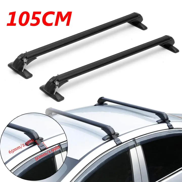 1 2Pcs 105Cm Aluminum Car Roof Rack Roof Racks Cross Bars Luggage
