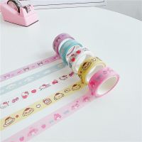 ❁❖ [5M] Sanrio Hello Kitty Cartoon Kulome Big-Eared Dog Cute Tearable Paper Tape Diy Hand Account Peripheral Stickers