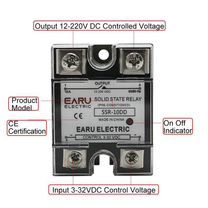 ssr-25dd-ssr-40dd-ssr-10a-60a-100a-single-phase-solid-state-relay-module-dc-3-32v-input-dc-12-220v-output-voltage-transformer