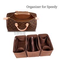 【jw】❡℡♧  Felt Womens Organizer Insert with zipper Tote Storage 25 30 35