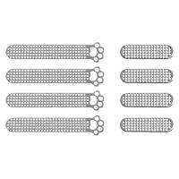 8ชิ้นสติกเกอร์ตาข่ายกันฝุ่นติดโทรศัพท์รูปอุ้งเท้าแมวรูลำโพงหูฟังกันฝุ่นโลหะแผงป้องกันฝุ่นสำหรับ Iphone 12 13 Pro Max