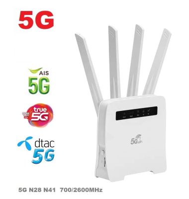 5G Wifi Router sim รองรับ 5G 4G 3G AIS,DTAC,TRUE ,NT,High-Performance 8 External+internal Antenna