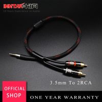 1PCS 3.5MM TO 2 RCA Stereo HIFI Audio Cable For Amplifier DAC TV / 0.5M- 5M Cables