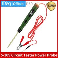 ♀ JDiag P50 Automotive Circuit Tester Car Power Circuit Probe Kit 12V 24V Digital Display Circuit Load Polarity Voltage Test Pen