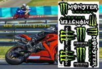 สติ๊กเกอร์แต่งรถ Sticker Logo Monster Energy Mon954 สีเขียว ติดรถมอเตอร์ไซค์ บิ๊กไบค์ ติดกระจก รถรถยนต์ รถกระบะ ติดข้างรถ ติดหมวกกันน็อค จำนวน 1 แผ่น