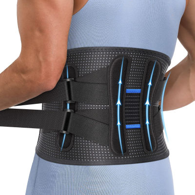 Fit Geno Back Brace for Lower Back Pain: Lumbar Belt Support for Men and Women - Lower Back Pain Relief Herniated Disc Sacral - Ideal for Lifting Working Sports Medium Medium (Waist 31.5-37.5 Inch)