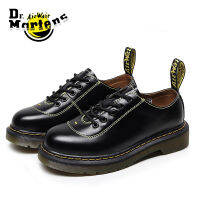 Dr.Martens 1461 Martin Boots ด้านล่างหนา5หลุม Martin Boots รองเท้าเดี่ยวผู้หญิงยกรองเท้าหนังผู้หญิงรองเท้าหนังลำลองขนาด35-42