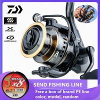 ZZOOI Daiwa New All Metal Fishing Reel 15Kg Max Drag Power Spinning Wheel Fishing Coil Shallow Spool Suitable for all waters