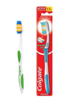 Colgate แปรงสีฟัน คอลเกต เดอลุกซ์ พลัส Colgate Deluxe Plus แปรงสีฟันสำหรับผู้ใหญ่ ขนนุ่มปานกลาง สะอาดลึกถึงร่องเหงือก