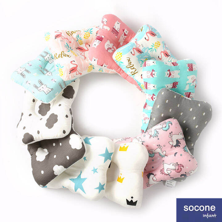 Socone Infant Baby Pillows AntiHead Shape Pillow Correction Head