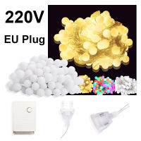 220V Power with EU Plug 32.8ft 100 LED Fairy String Lights Wedding Party Home Garden Outdoor Indoor Garland Christmas Decoration