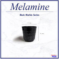 MelaminePLUS แก้วญี่ปุ่น แก้วชา แก้วร้อน แก้วทรงญี่ปุ่น แก้วญี่ปุ่น แก้วเกาหลี - BLACK MARBLE SERIES X 60 PCS