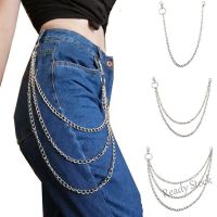 【hot sale】 ☜ B55 Korean Fashion Hip-hop Show Waist Chain Punk Metal Ring Pants Chain Jeans Pants Chain Accessories