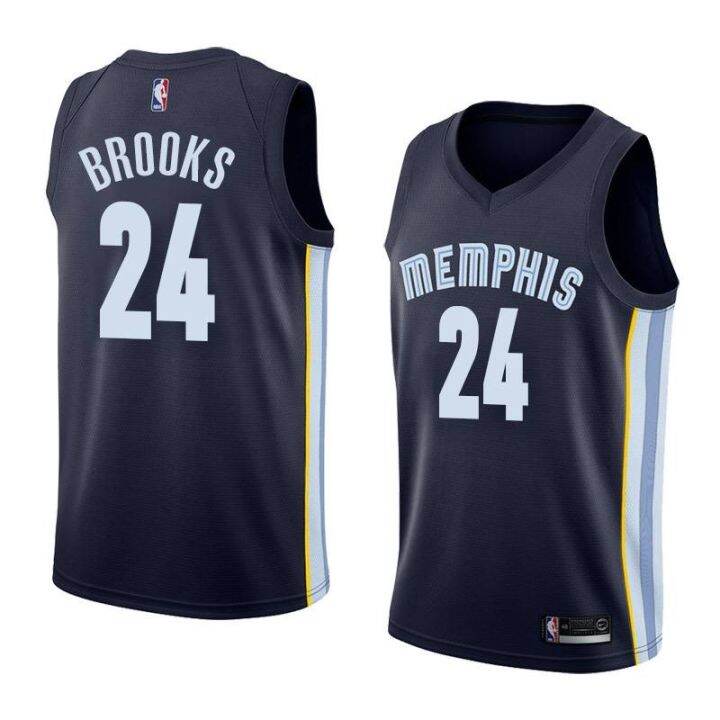 เสื้อผ้าบาสเกตบอลคุณภาพสูง-เสื้อกีฬาบาสเก็ตบอล-nba-jersey-memphis-grizzlies-johnson-brooks-conley-davis-สไตล์คลาสสิก