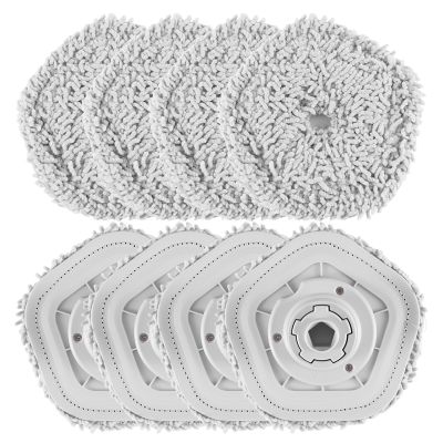 8Pcs Mop Pad Cloth Parts for Bot W10 &amp; W10 Pro Self-Cleaning Robot Vacuum Mop Cloth Cleaner Replacement