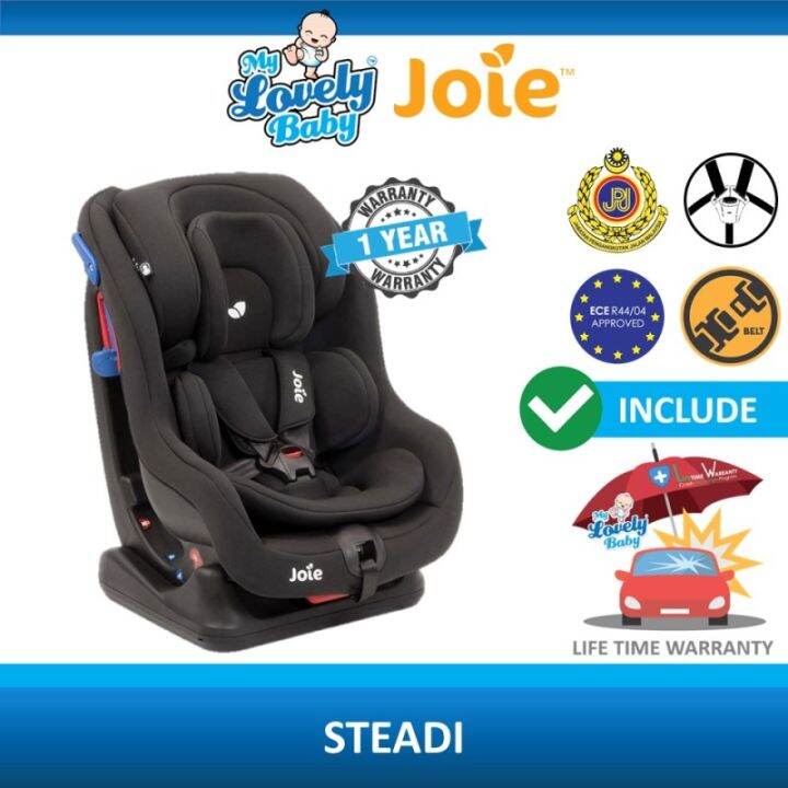 Joie Steadi R129 Convertible Car Seat Seat Belt Installation FREE Lifetime Warranty Crash