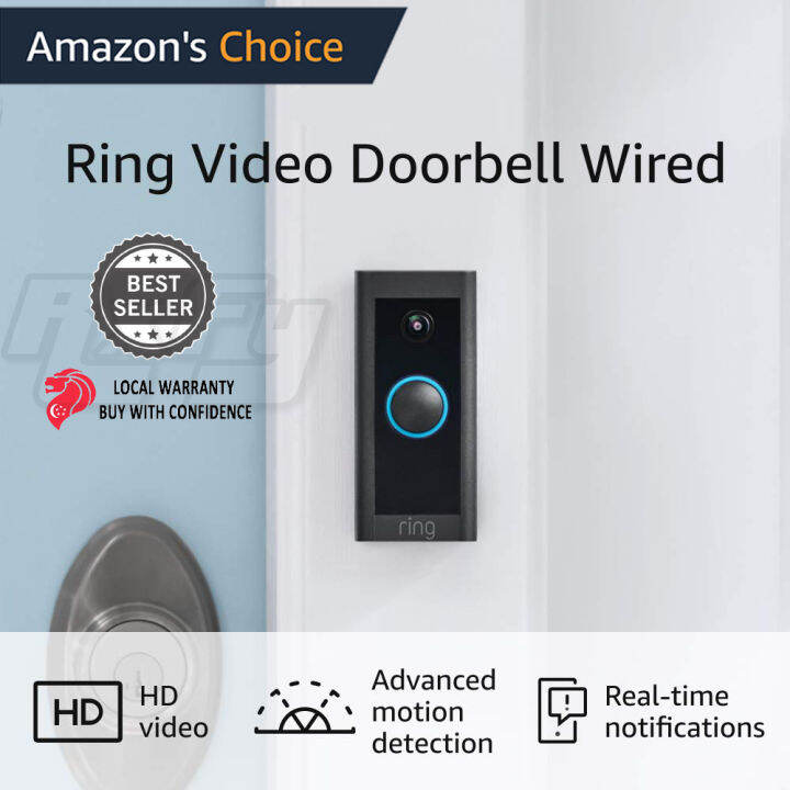& *Latest 2021* Ring Video Doorbell Wired door bell door viewer cctv