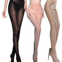 【Cw】 Ultrathin Oil stockings for Women SHINY lingerie Elastic tights glosy STOCKING clubwear femall Glossy pantyhose clothing