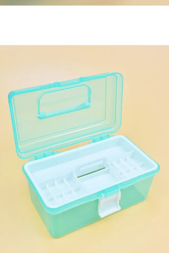 Clear Art Storage Box Watercolor Oil Painting Supplies Multipurpose Case  Portable for Artists Students