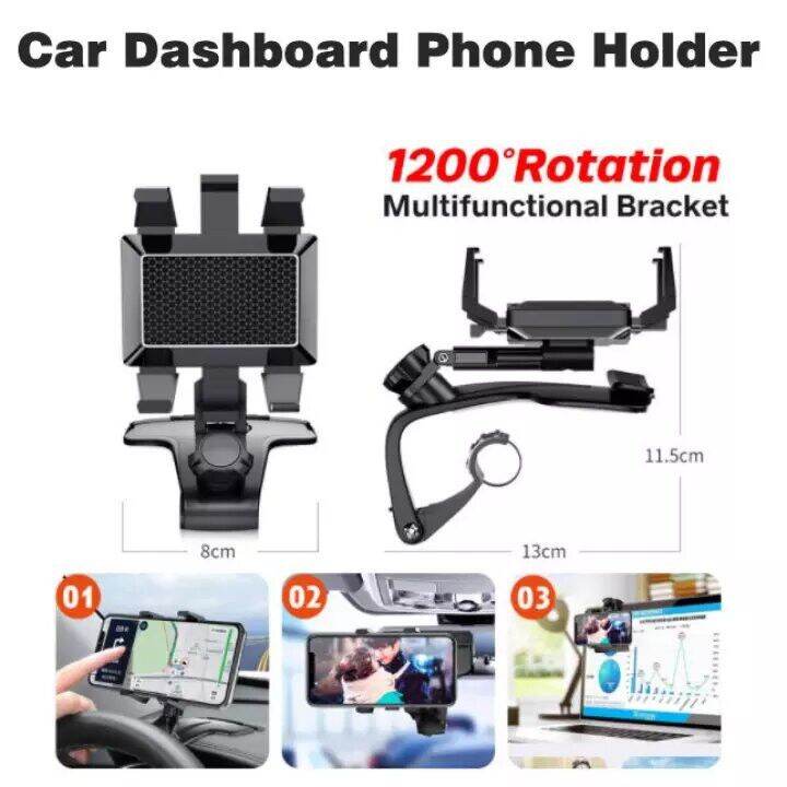 Car phone holder MultiFunction Bracket Universal Mobile Phone Stand