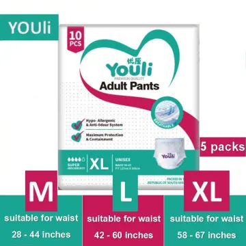 From Malaysia】Adult Diaper Pants For Senior Elderly Men Women