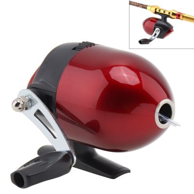 Closed Fishing Reel Spherical Concealed Catapults Control Hunting Fish Tools Fishing Wheel for Drift Fishing Fly Bow Fishing Fishing Reels