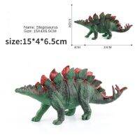 ใหม่ (สไตล์) ไดโนเสาร์ไทรันโนซอรัส Rex Parasaurolophus Spyracosaurus Styracosaurus Plesiosaurus Brachiosaurus ตุ๊กตาขยับแขนขาได้ของเล่นตุ๊กตาสัตว์มินิฟิกู