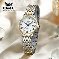 OPK Jam Tangan Perempuan Wanita Original Waterproof Quartz Movement Stainless Steel Luminous Leisure Fashion Women Watch 6006 【BYUE】