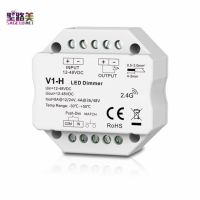 V1-h 12-48vdc 24v 36v 96w/192w/144w/192w  Single Color Led Dimmer Step-less Dimming /push Dim Controller For  Led Strip Light