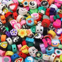 20/50/100pcs Mixed Polymer Clay Beads Various Clay Spacer Beads For Jewelry Making Diy Bracelet Necklace Earrings Accessories Beads