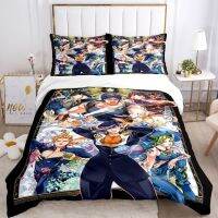 【hot】┇▤ Jojo Anime Print Three Piece Set Fashion Article Children or Adults for Beds Quilt Covers Pillowcases