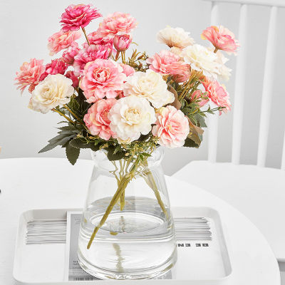 6 Head Fake Room Kitchen Decoration Table Silk Peony Flower Arrangements Flowers Decor