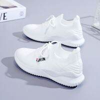 Flying Mesh Cloth Shoes Womens 2022 Summer Breathable Student Sports White Shoes Ins Running Casual Shoes Flying Weaving 1950