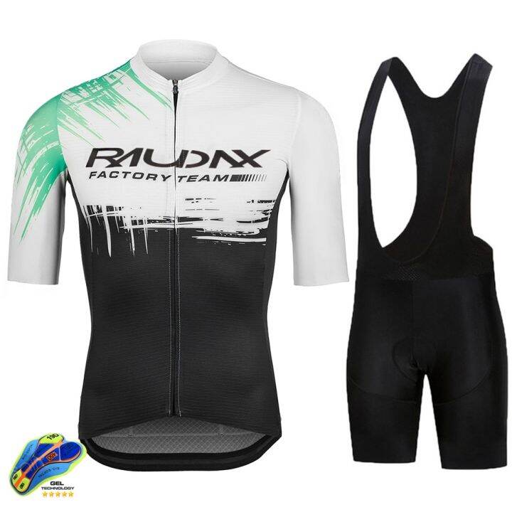 Raudax Bộ Ba Môn Phối Hợp Xe Đạp Leo Núi Ropa Ciclismo Quần Áo Đi Xe