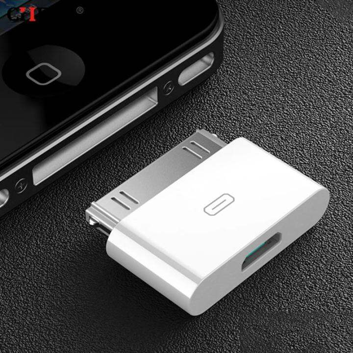 อะแดปเตอร์แปลงไมโคร-usb-เป็น30พิน1ชิ้นสำหรับ4s-3gs-หัวอะแดปเตอร์สาย-usb-ซิงค์ข้อมูล