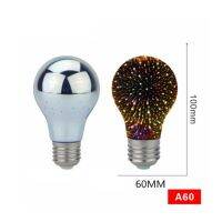 【✲High Quality✲】 yuanbianr929269 หลอดไฟไฟ Led ตกแต่ง3d หลอดไฟดอกไม้ไฟ110 220V St64ขวด G80 G125 A60 E27หัวใจไฟตกแต่งกลางคืนไฟวันหยุด