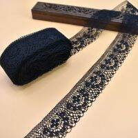 10yards/lot black cotton lace fabric ribbon 40mm african lace fabric trimming Embroidery sewing DIY wedding clothing accessories Fabric  Material