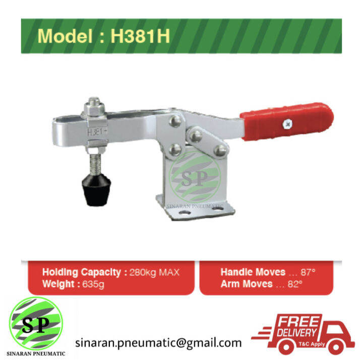 JS Horizontal Handle H381H Series Toggle Clamp Maximum Holding Capacity