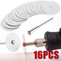 HOTZ 15Pcs 22mm Circular Saw Blade Kit Stainless Steel Cutting Wheel Disc Fast Cutting Rotary Tool Accessories for PVC Pipe Cutting