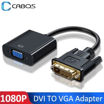 HD 1080P DVI Male to VGA Female Adapter Cable For PC Laptop Projector Monitor DVI-D 24+1 To VGA Cable Converter Compatible 24+5