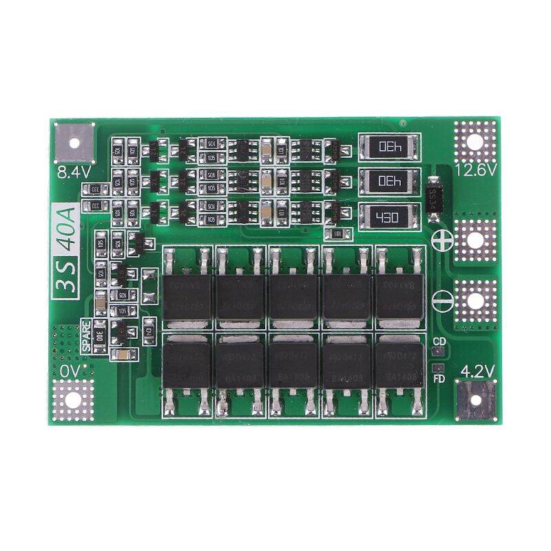 3S 11.1V 12.6V 100A w/Balance Li-ion Lithium 18650 Battery BMS Protection Board 