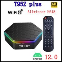 Zevaret T95z Plus Android 12 กล่องรับสัญญาณทีวี H618 6k 2.4g 5g Wifi6 บลูทูธ 5.0 H.265