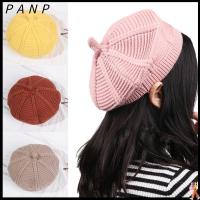 PANP Solid Color Warm Artist Hats Ski Bonnet Knitting Beanie Vintage Berets