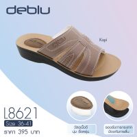 L8621 รองเท้าแตะ หญิง แบบสวม แบบหนีบ deblu เดอบลู นุ่มนิ่ม เพื่อสุขภาพ น้ำหนักเบา ของแท้ 100%