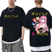 Anime Bocchi The Rock Tshirt Manga Hitori Gotoh Yamada Ryo Kita Ikuyo Ijichi Nijika Graphic T-shirts Unisex Kawaii Y2k T Shirt