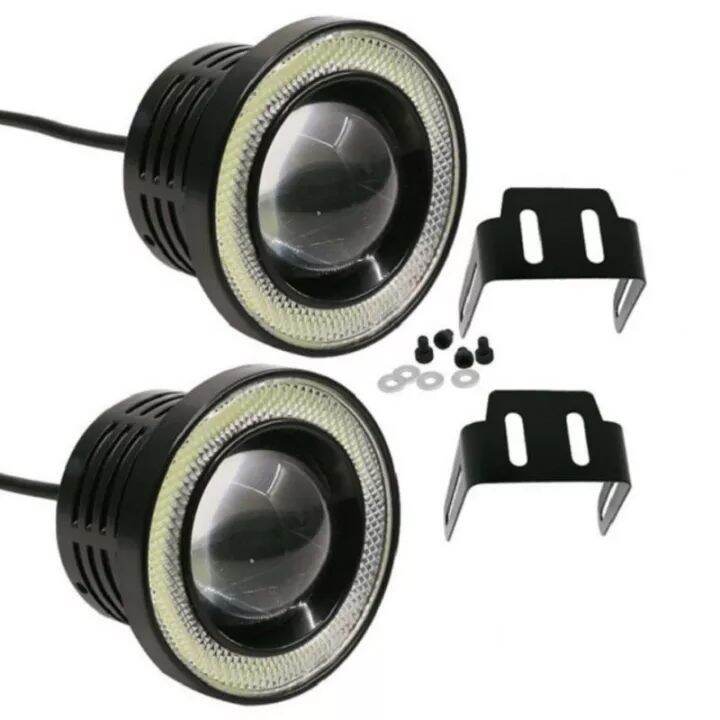 2pcs-30w-รถหมอกไฟ2-5-3-3-5นิ้วหลอดไฟ-led-angel-eyes-โคมไฟรัศมีโปรเจคเตอร์