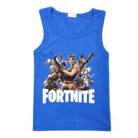 Fortnites เสื้อกล้ามเด็กชายสาวฤดูร้อนเสื้อยืดแขนกุดฤดูร้อนใหม่เด็กเสื้อกั๊กเหงื่อ-ดูดซับ Top เสื้อผ้าเด็ก8256เสื้อผ้าเด็กผ้าฝ้ายเสื้อลำลอง