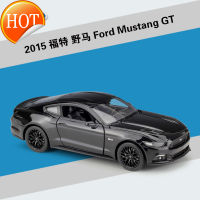 Welly1: 24 Ford Mustang 2015ฟอร์ดรุ่น Mustang GT แบบจำลองรถจากโลหะอัลลอยด์รูปแบบของขวัญวันเกิดผู้ชายและผู้หญิง