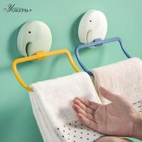 ✻✺◐ OYOREFD Creative Wall Mounted Towel Holder Cute Cartoon Bathroom Towel Rack Kitchen Towel Hanging Rack Bathroom Towel Hanger