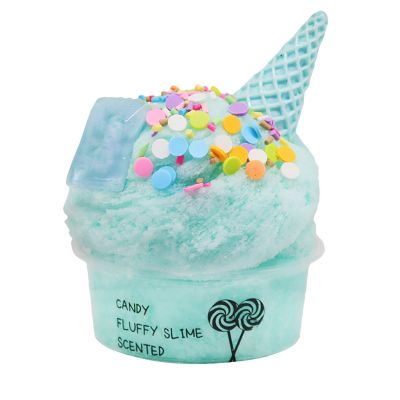Cotton Candy Cloud Ice Creamcone Slime Swirl Scented-clay Toy Diy Slime Supplies Fluffy Slime Clay Activator For Kids Toy